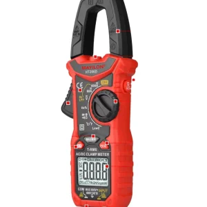 HT206D AC DC Digital Clamp Meter Multimeter with True RMS High Precision Capacitance NCV Ohm Hz Clamp Tester