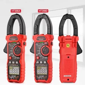 HT208D HT208A 1000A AC Digital Clamp Meter AC Current Voltage Resistance Capacitance T RMS Tester Multimeter