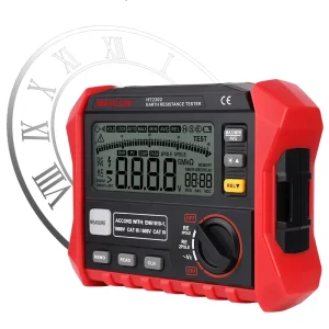 HT2302 Earth Resistance Tester Low Battery Indication 1000V Electrical Earth Resistance Meter