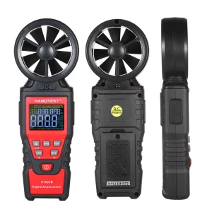 HT625A Handheld Digital Anemometer Analog Display Wind Speed Meter Tester CE Certified 0.01m/s Resolution ABS Material