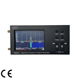 HTOOL Portable SA6 Spectrum Analyzer 35 6200MHz Handheld RF Frequency Analyzer 3.2″ Touch Screen Signal Generator Metal Cover