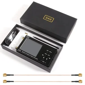 HTOOL SA6 6GHz Spectrum Analyzer & Signal Generator with 3.2inch Touch Screen 35MHz 6200MHz Range Metal Cover 1 Year Warranty