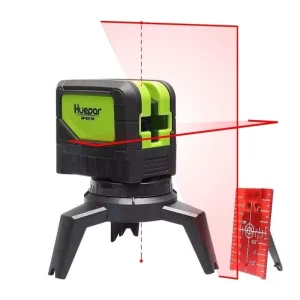 HUEPAR Self leveling Laser 9211R 2 Lines 2 Plumb Dots Cross Line Alignment Red Laser Level