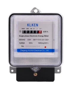 HUIXIA DDS High Accuracy Single Phase Electricity Meter Digital Display 220V 20A Max Current 0 9999.9 kWh Home Power Energy