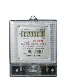 HUIXIA High Precision Single Phase Energy Meter 220V 60A for Home and Rental Power Management System