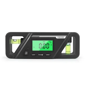 HW300 Digital Measuring Tool Magnet Protractor Inclinometer Gauge Level Meter Goniometer