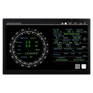 HY DISPLAY Weather Station Console Serial Port Display Anemometer MODBUS NMEA Protocol Customize