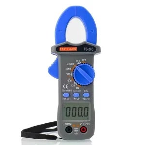 HYTAIS TS203 Digital DC Current Clamp Meter Pliers Ammeter Resistance Clamp Tester Multimeter Ampere Flow Meter