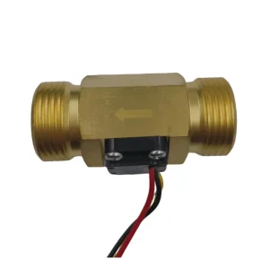 Hall Effect Brass Turbine Flow Sensor for Industrial Flow Measurement Smart Threaded Connection High Flow