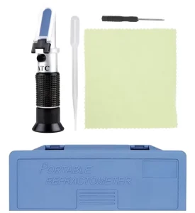 Hand Held Refractometer Tester Tool -50-0C Car Battery Antifreeze Freezing Refractometer With ATC