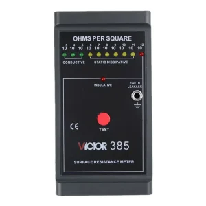 Hand-held Surface Resistance Tester Range 1K Ohm-1000000M Ohm Electric Resistivity Meter Anti-Static Tester Impedance Meter