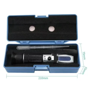 Handheld 0 32% Brix RHB 32 ATC Refractometer with 0.0005 RI Accuracy and UV Printed Logo for Sugar Content Testing