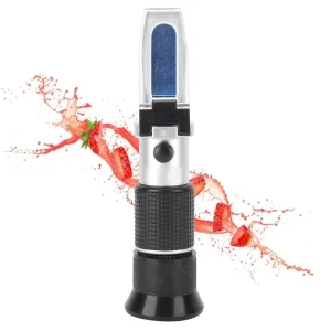 Handheld 0-50% Brix Sugar Meter Fruit Juice Sweetness Tester and Cutting Fluid Concentration Meter for Refractometer Tests