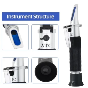 Handheld 0 80% Alcohol Refractometer for Spirits Household Liquor Brewing Refractometer Alcohol Concentration Detector