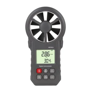 Handheld Digital Anemometer Wind Speed Meter High Precision LCD Display Screen Mini Speed Measuring Instrument WT87A