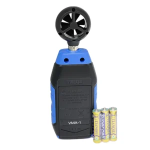 Handheld Digital Anemometer with Backlit LCD for HVAC Airflow and Wind Speed Measurement