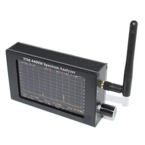 Handheld Electric 35MHz to 4400MHz Spectrum Analyzer Brushless Motor Aluminum Alloy Shell Built in Battery for Wireless Signal