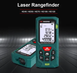 Handheld Laser Rangefinder and Digital Tape Measure 40M 50M 120M High Precision Laser Distance Meter with AAA Battery