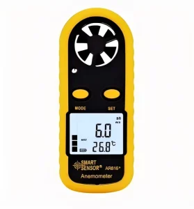 Handheld Mini Digital Anemometer GM816 Wind Speed and Temperature Meter