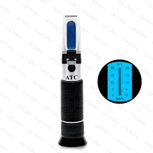 Handheld Portable Refractometer for Sugar Juice Milk Etc for Home and Laboratory Use