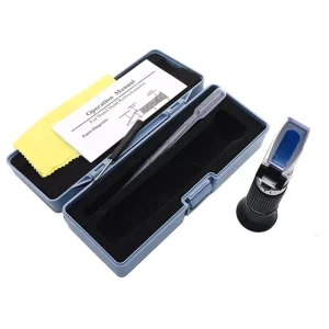 Handheld Refractometer Honey Baume Meter Sugar Content Tester Honey Concentration Meter Water Content Honey Refractometer 1 Set