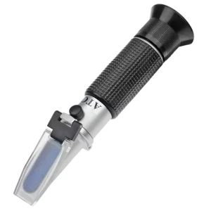 Handheld Sugar Refractometer Brix 0 32% with ATC 0.01 Ri Accuracy 1 Year Warranty