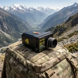 Handheld Tactical 1064nm ND YAG Solid State Laser Rangefinder Aluminum Alloy Rail Mounted Range Finder with OLED Display