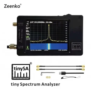 Handheld TinySA Spectrum Analyzer with 2.8″ Display 10KHz-960MHz Frequency Range Type-C Interface Battery