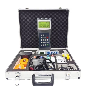Handheld Ultrasonic Clamp on Flowmeter Sensor Battery Powered Digital Ultrasonic Water Flow Meter Sensor