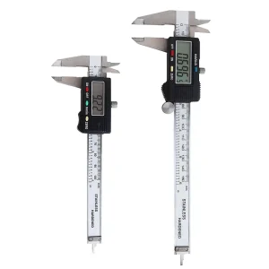 Hardened Stainless Digital Caliper mm Inch LCD Vernier Measuring Tool 0-150mm With Depth Gauge