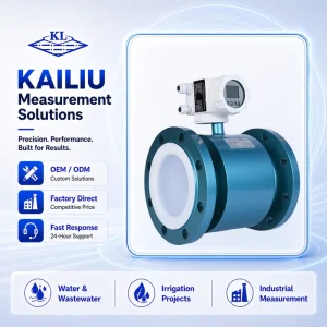 Harsh Environments Rubber Liner Heavy duty Water Electromagnetic Flow Meters for Wastewater Treatment High Pressure +/-0.5%