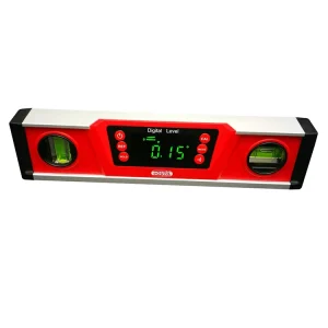 Heavy Duty 10-Inch IP54 Standards Digital Torpedo Level Construction LED Level Gauge with Strong Magnets Easy-to-Read Instrument