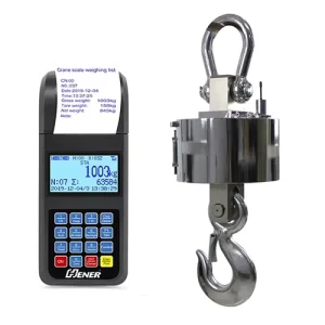 Heavy Duty 30Ton 20 Ton Digital Wireless Printer Hanging Scale Crane Scale With Optional Remote Controls