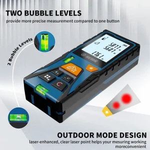 Heavy Duty Laser Distance Meter 120m IP54 Construction Grade Range Finder