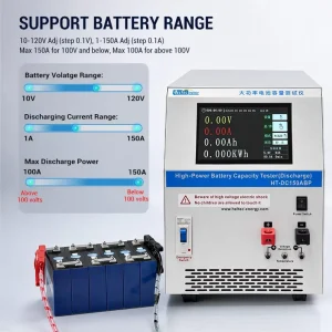 Heltec Energy 150A Constant Current Battery Discharge Tester 10-120V High Power Capacity Analyzer for EV Battery Pack