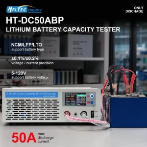 Heltec Energy Battery Capacity Tester 5-120V Discharge Analyzer & Tester for Electric Vehicle Forklift Battery 50A
