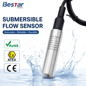 High Accuracy 0.5% 4 20mA Analog Hydrostatic Submersible Water Level Transmitter IP68 Liquid Level Sensor 316L Material
