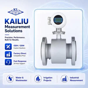 High Accuracy 0.5% Digital Electromagnetic Flowmeter 4 20mA RS485 Magnetic Flow Meter for Waste Water Liquid DN10 DN2000