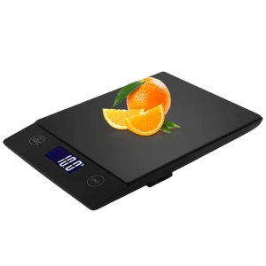 High Accuracy 15 kg LCD Tempered Glass Rechargeable Electronic Digital Kitchen Scale for Food