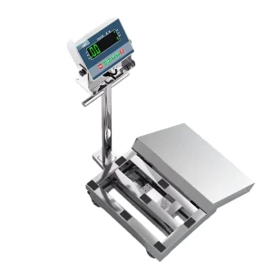 High Accuracy 150kg Stainless Steel LED Display Digital Bench Scale Stainless Steel Platform Scale with Wheels