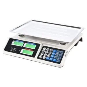 High Accuracy 40kg Digital Electronic Food Weighing Scale Steel Construction with LCD LED Display for Supermarket Household Use