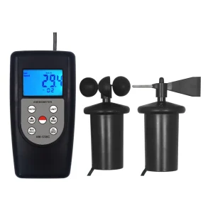 High Accuracy Air Velocity Flow Temperature Hot Wire Anemometer Wind Meter Digital Anemometer