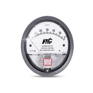 High Accuracy All Aluminum Precision Casting Mc2000 Type Differential Pressure Gauge Cleanroom Wards 60Pa Positive Negative
