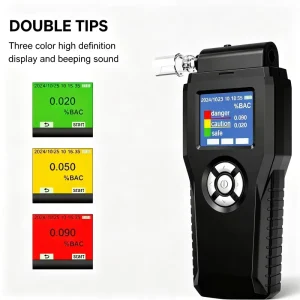 High Accuracy CE Certified Alcohol Tester Breathalyzer Logo Support Digital Breath Alcohol Detector Analyzer for Personal Use