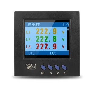 High Accuracy Class 0.1 0.2 Color LCD 3 Phase Multifunction Power Meter Digital Energy Meter RS485 Modbus RTU Power Monitor