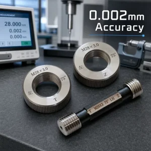 High Accuracy Coarse Thread Ring Gauge Turning Stop Gauge GCr15 Steel Measuring Tool RNH TZ OEM Support