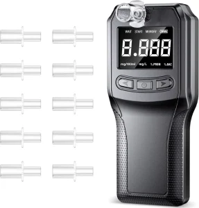 High Accuracy Digital Fuel Cell Alcohol Tester Professional Breathalyzer Alcohol Meter