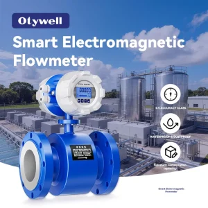 High Accuracy Electromagnetic Flowmeter for Acid Alkali Liquids with Complete Protection and Communication Functions