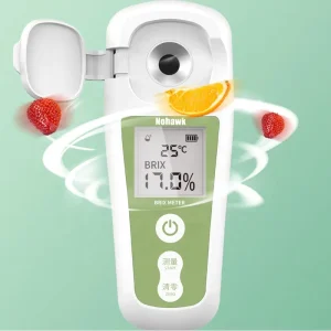 High Accuracy Handheld Refractive Index Brix Refractometer 0-35% Digital Suger Measurement