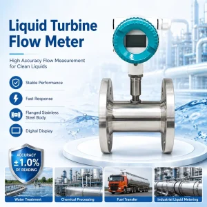 High Accuracy Liquid Turbine Flow Meter Stainless Steel Digital Flow Meter for Water Oil Fuel Measurement
